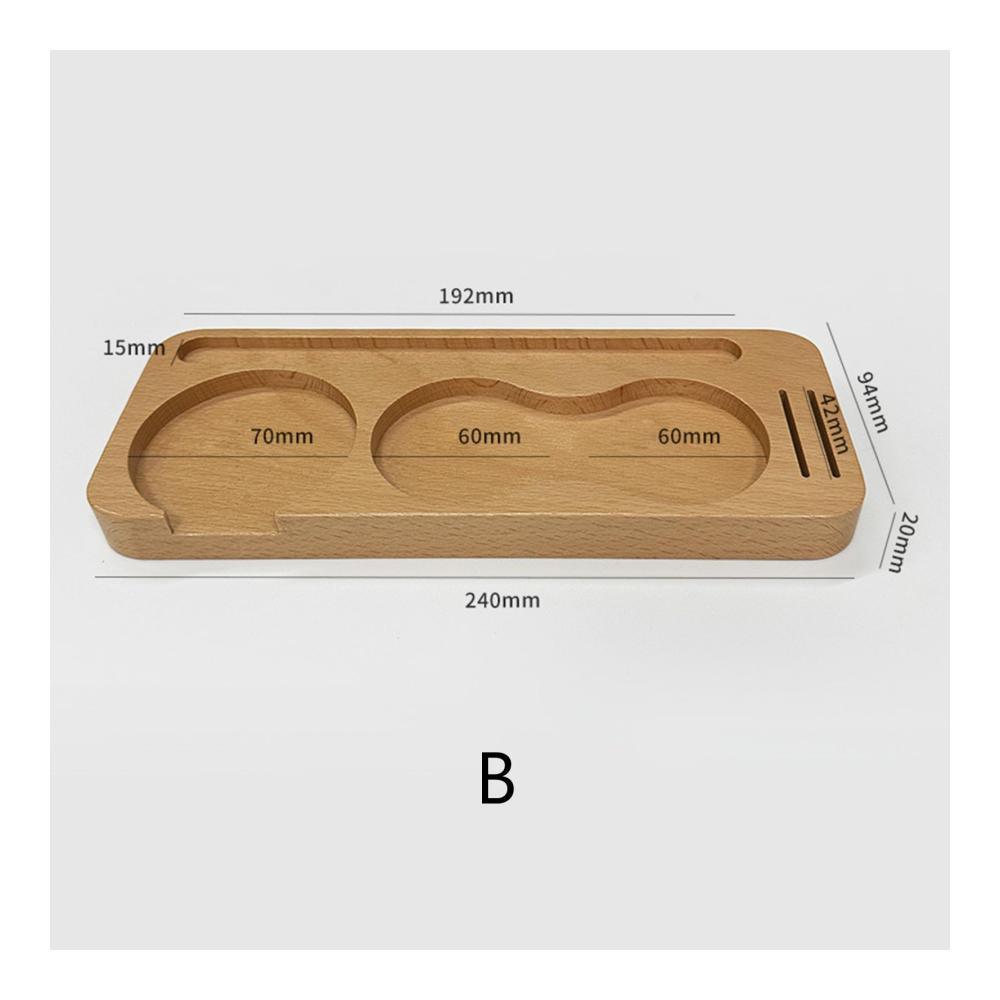 Perfekter Tamper-Ständer aus robustem Holz | Espresso & Kaffee-Tamping-Station | Unverzichtbares Zubehör für Kaffeeliebhaber | Praktisches Geschenk