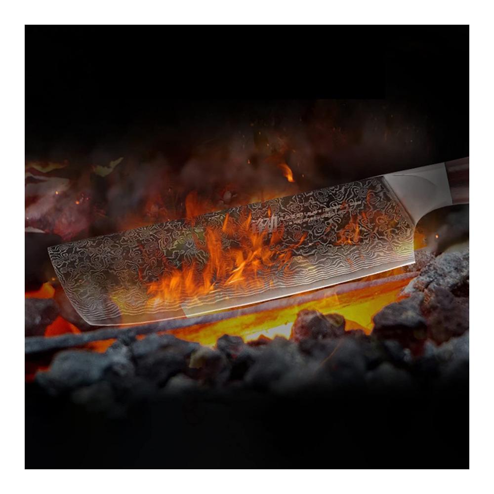 65-Zoll Profi Kochmesser aus 67-Lagen Damaszener Superstahl Aus10 - Ultra Scharfes Küchenmesser für Fleisch & Mehr Ergonomischer Griff