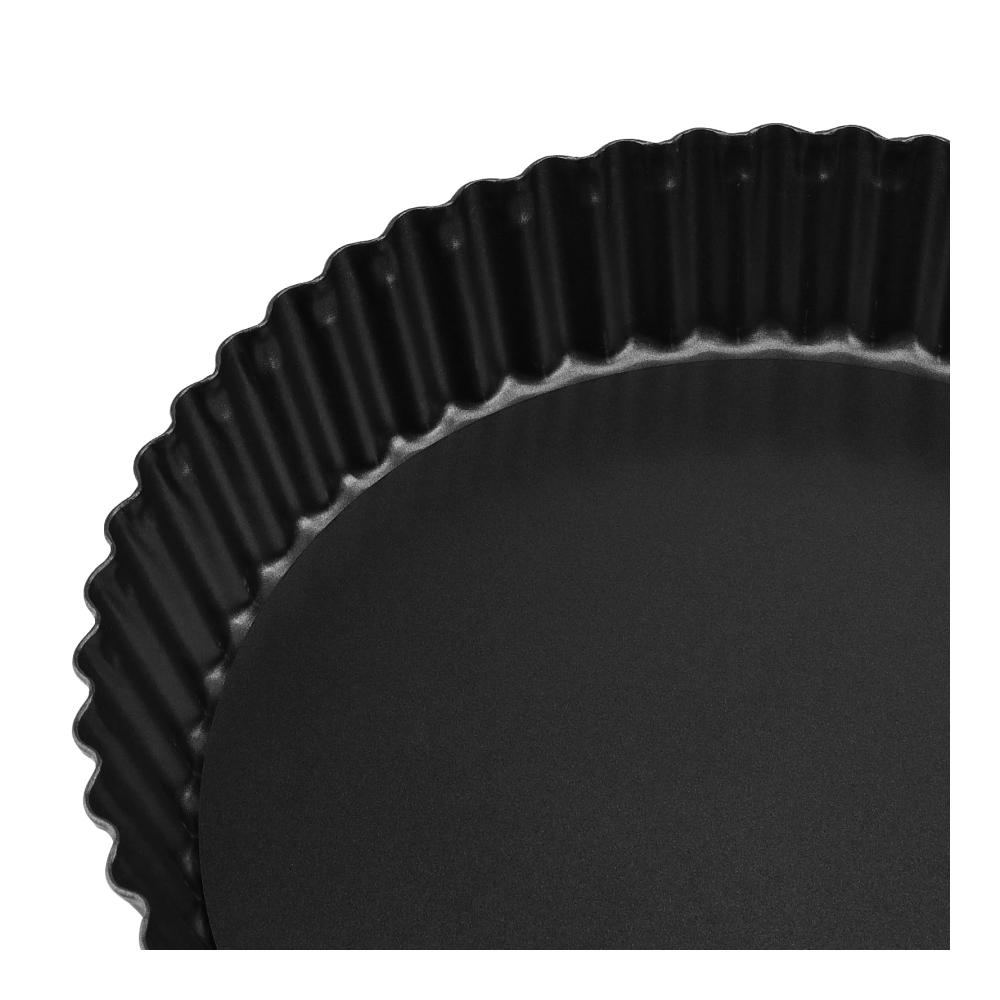 Premium Törtchenformen Set 22 cm – 3-teilig | Backform für Quiches Kuchen Flans & mehr | Herausnehmbarer Boden | Geriffeltes Design | Backzubehör für feinste Backkreationen