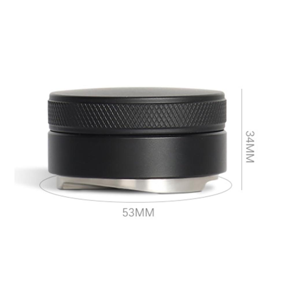 „Präzisionsgefertigter 53 mm 304 Edelstahl-Doppelkopf-Tamper optimiert für perfekte Espresso-Extraktionen - perfekt abgewinkeltes und glattes Basisdesign für maximale K