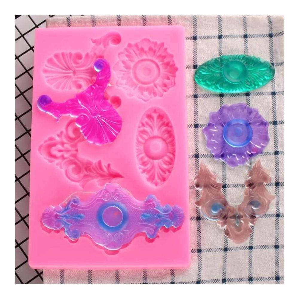Erstellen Sie mühelos atemberaubende Tortendekorationen! Europäische geprägte Fondant-Kuchen-Silikonform für Gebäck Schokolade Süßigkeiten Eis und mehr. Perfektes DIY-Backwerkzeug für Kuchenformen Mousse und Gebäck. Silikon für professionelle Kuchendekorationen