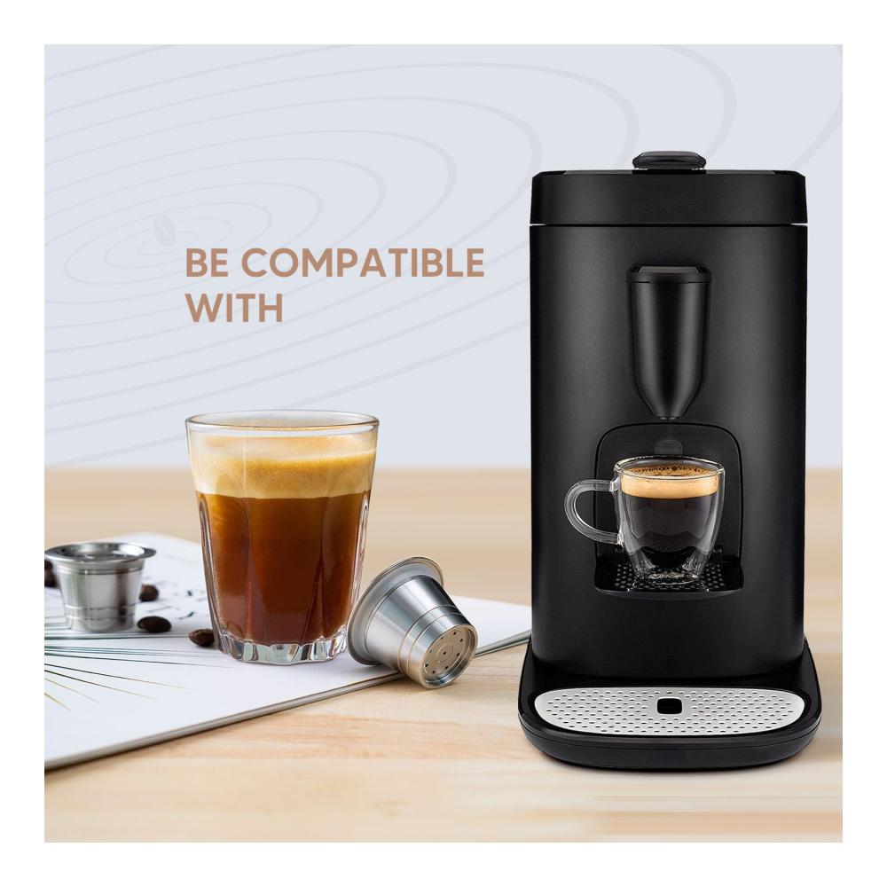 Genießen Sie umweltfreundlichen Kaffee! Mehrwegfilter für feinmaschige Kaffeemaschinen Nachfüllbare Edelstahl-Kaffeekapsel für mühelose Reinigung und Kompatibilität
