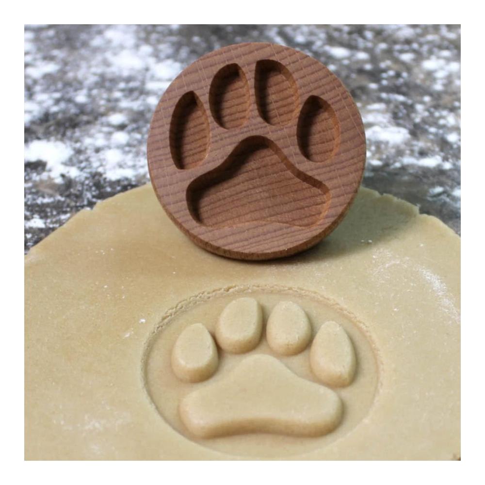 Erstellen Sie lustige und einzigartige Kekse mit unseren Ausstechformen! 2 Stück Holzformen für Backen Prägen und Stempeln - 3D-Drachen & Katzenklaue - DIY-Backwerkzeuge für Zuhause