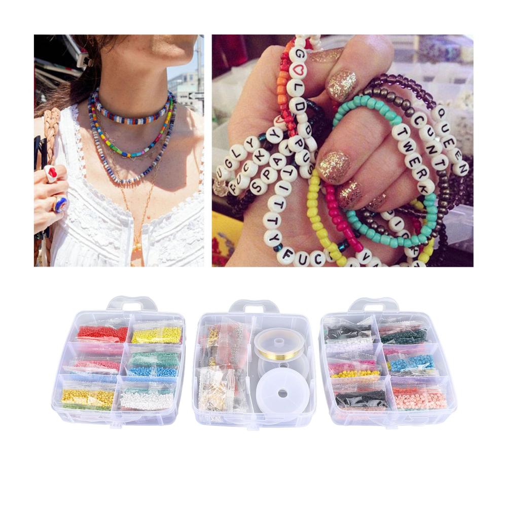 Kreatives Schmuckherstellungs-Set Gugxiom Perlen für Armbänder mit 26700 Glasperlen & 290 Anhängern – Ideales DIY-Kit für einzigartige Geschenke