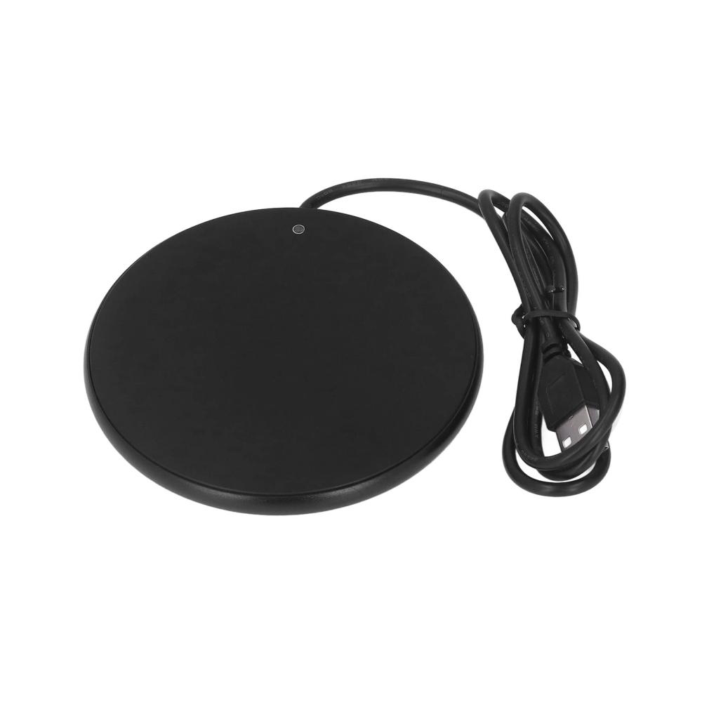 Set aus 2 Smart Cappuccino-Tassenwärmern | USB-Kabel | 55 °C | Kaffeegenuss zu Hause im Büro & unterwegs | Platzsparend & effizient | Schwarz