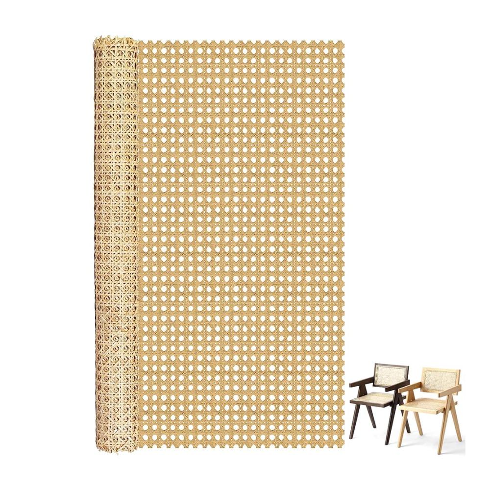 Entdecken Sie Luxus mit unseren Flechtmatten Rattan-Gurtband in natürlicher Optik Rolle mit geflochtenem Rohr und offenem Netz für Möbel Stuhl Schrank und Decke. Erleben Sie handgefertigte Eleganz! (35 cm