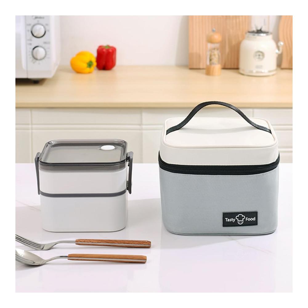 Entdecken Sie die Perfektion Bento Boxen Meisterwerk – Liebevoll gestaltete Isolierte Lunchtasche mit Griff für Büro & Schule. Große Kapazität Thermotasche für frische Mahlzeiten die Sie lieben. Ideal für Picknick & unterwegs
