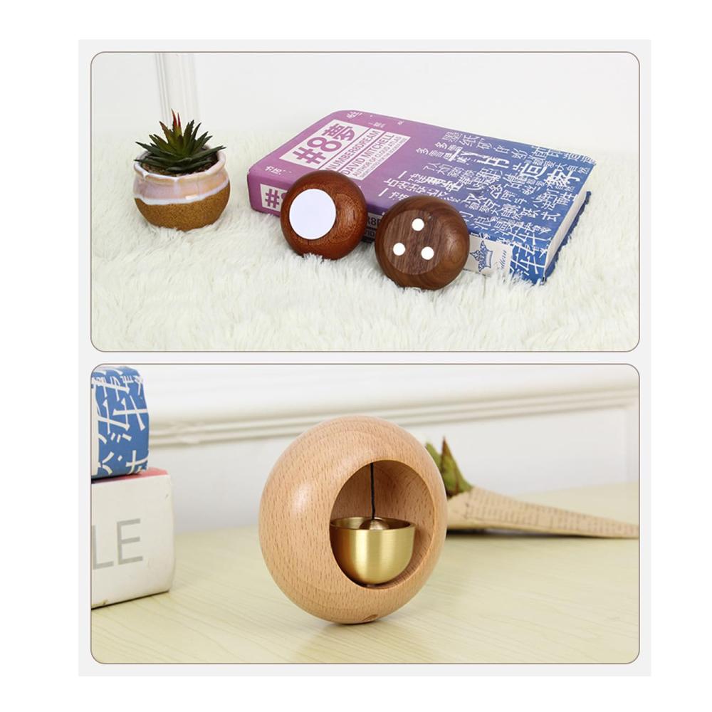 Handgeschnitzte Holzwerken-Figuren Japanischer Stil Türklingel mit kreativer Dopamin-Wirkung - Magnetische Ladenbesitzerglocke für Zuhause & Büro