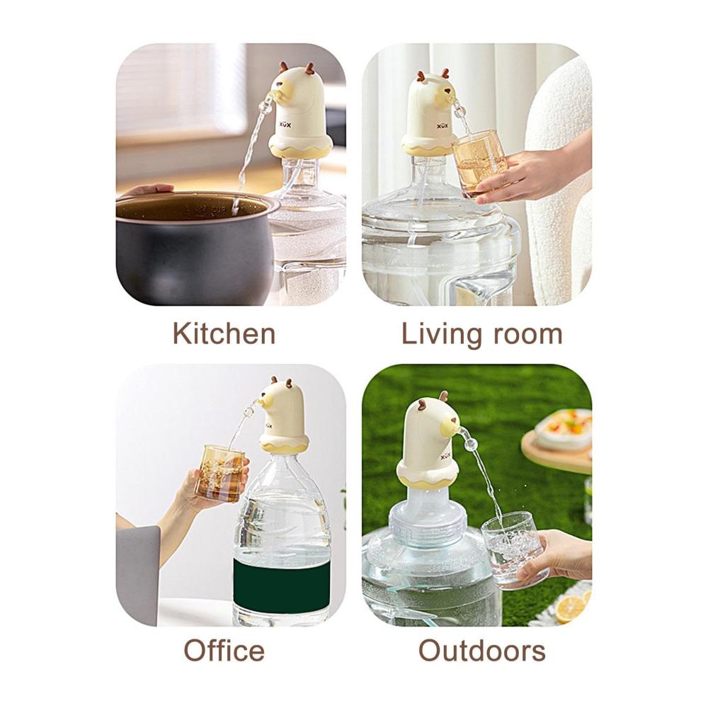 Wasserspender Pumpe & Sprudler - Elektrische Wasserpumpe für Flaschen tragbar & leistungsstark - USB-Ladung ideal für Outdoor & Büro inkl. Filterkartuschen. Premium Wasserqualität einfach gemacht