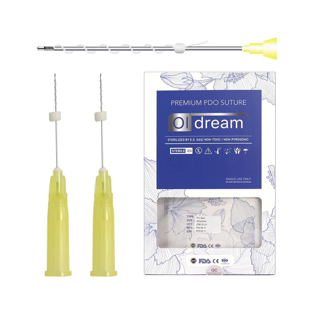 Nähen Sie Ihr perfektes Aussehen mit PCL Threads Eye Lift Mono-Schraubentyp stumpf 30G25 mm 20 Stück - Innovatives Nähsystem für jugend