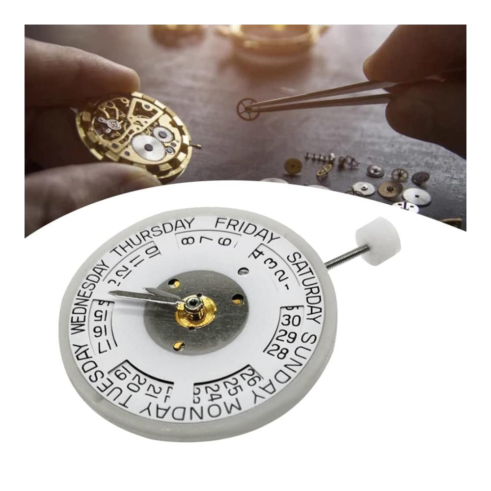 Entdecken Sie Präzision und Stil Hochwertiges 2834-2 Uhrwerk mit DREI Nadeln Oberer und Unterer Kalender Doppelter Kalender – Ihr Schlüssel zu zeitloser Eleganz! Automatisches Mechanisches Ersatzwerk-A für anspruchsvolle Zeitmesser. Perfekte Synthese aus Tradition und Innovation