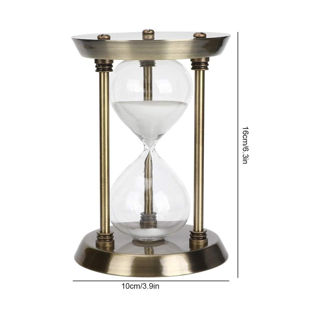 Elegante Sanduhr Eieruhr für Küche & Büro - Zeitmanagement Glas Timer Stilvolles Heimdekor & Schreibtisch Accessoire Ideales Geschenk für Freunde &