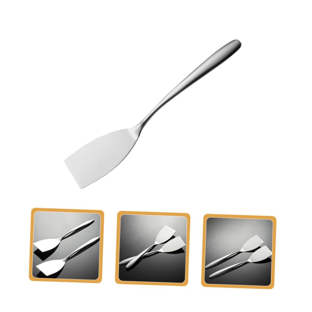 Entdecken Sie die Vielseitigkeit mit unserem Edelstahl-Spachtel-Set für die Küche - Perfekt für Pizzen Steaks und mehr! Schneiden Heben und Servieren mit Leichtigkeit