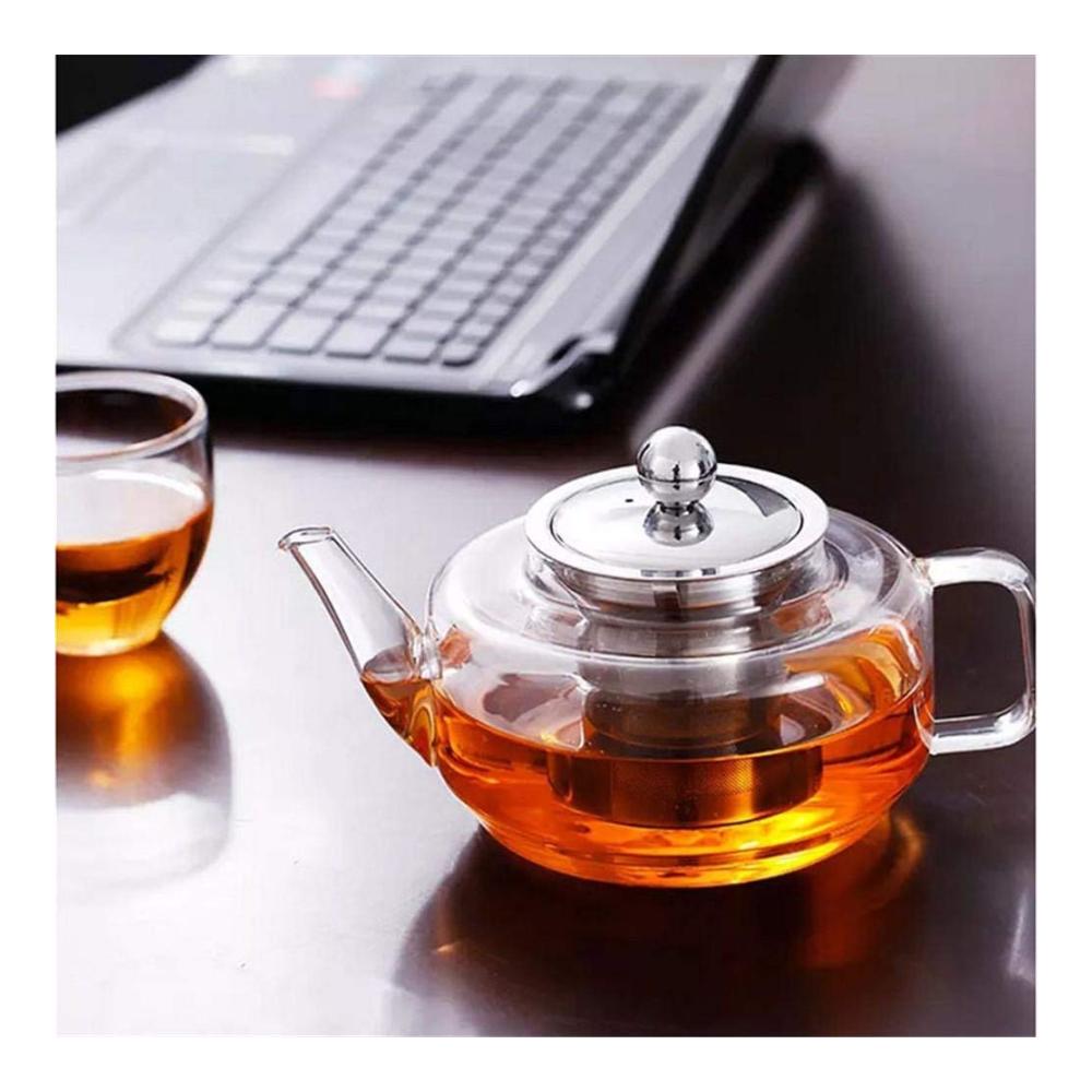 Entdecken Sie die Kunst des Teebrauens mit unserer hitzebeständigen Teekanne aus klarem Glas - 500 ml Fassungsvermögen - inklusive Teesieb für Kung-Fu-Stil Zubereitung von Tee und Kaffee