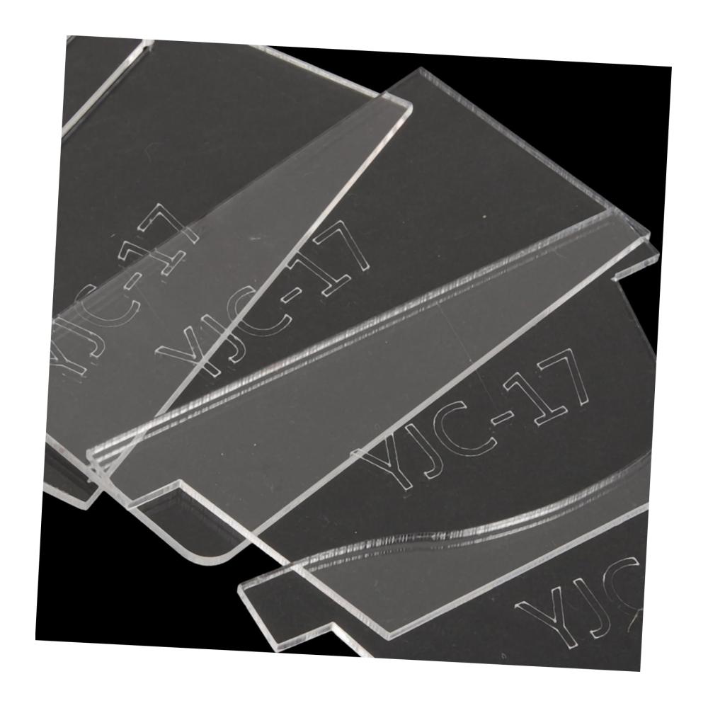 Entfalte deine Kreativität Taschenherstellung mit 1 Satz Acryl-Vorlagen für Geldbörse! Präzise Werkzeuge für perfekte Lederhandwerkskunst. Mustervielfalt für stilvolle Lederbrieftaschen. Erstelle einzigartige Designs ohne Grenzen
