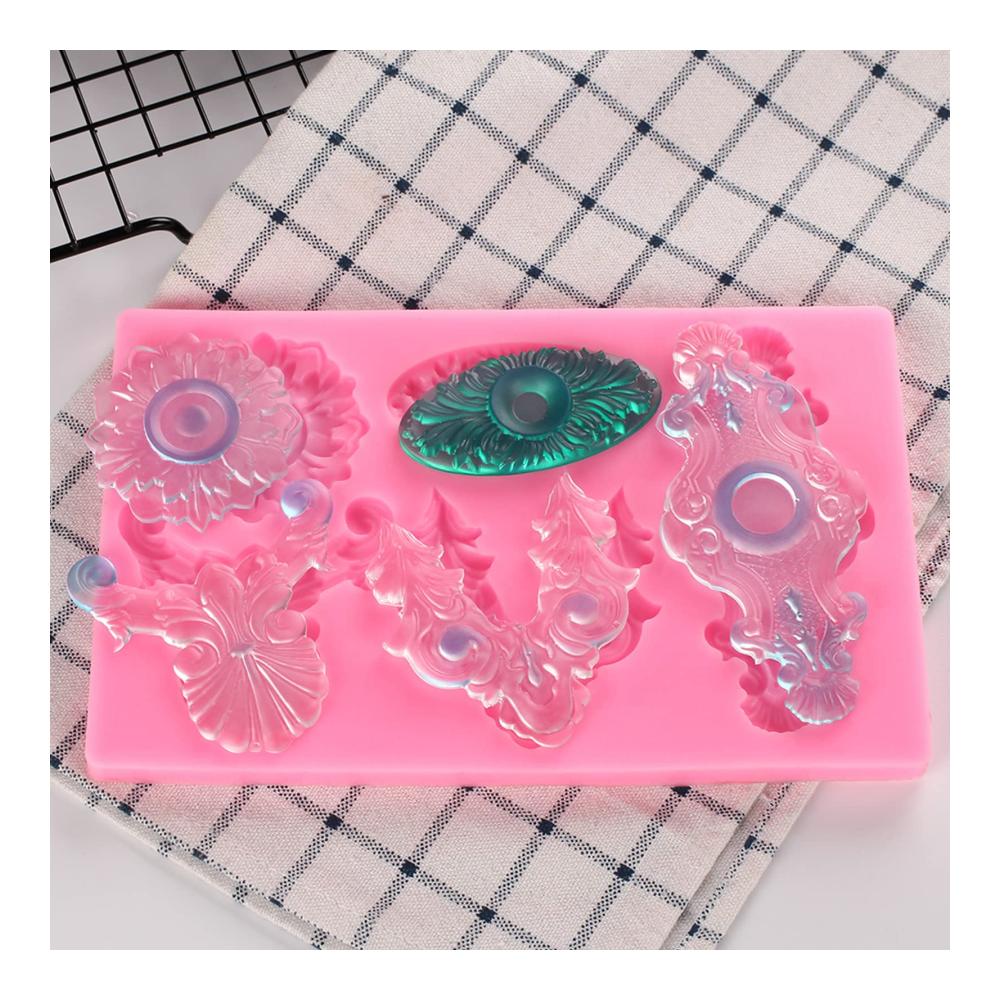 Erstellen Sie mühelos atemberaubende Tortendekorationen! Europäische geprägte Fondant-Kuchen-Silikonform für Gebäck Schokolade Süßigkeiten Eis und mehr. Perfektes DIY-Backwerkzeug für Kuchenformen Mousse und Gebäck. Silikon für professionelle Kuchendekorationen