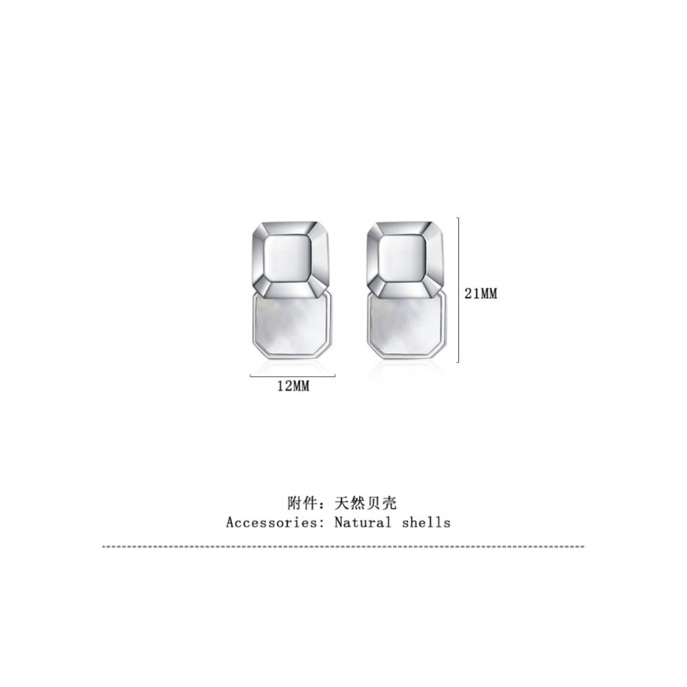 Entdecken Sie Eleganz Exquisite 925 Silber Ohrhaken mit Femininem Charme Kühler Wind Natürlichem Muschel-Design und Übertriebenem Sinn. Stilvolle Ohrringe für das moderne Temperament