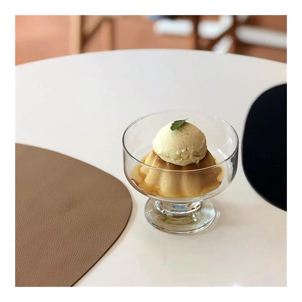 Erstaunliche Dessertschalen aus transparentem Glas für Pudding Eis Vanillesoße und mehr! Exquisit gestaltet für Ihre köstlichen Kreationen