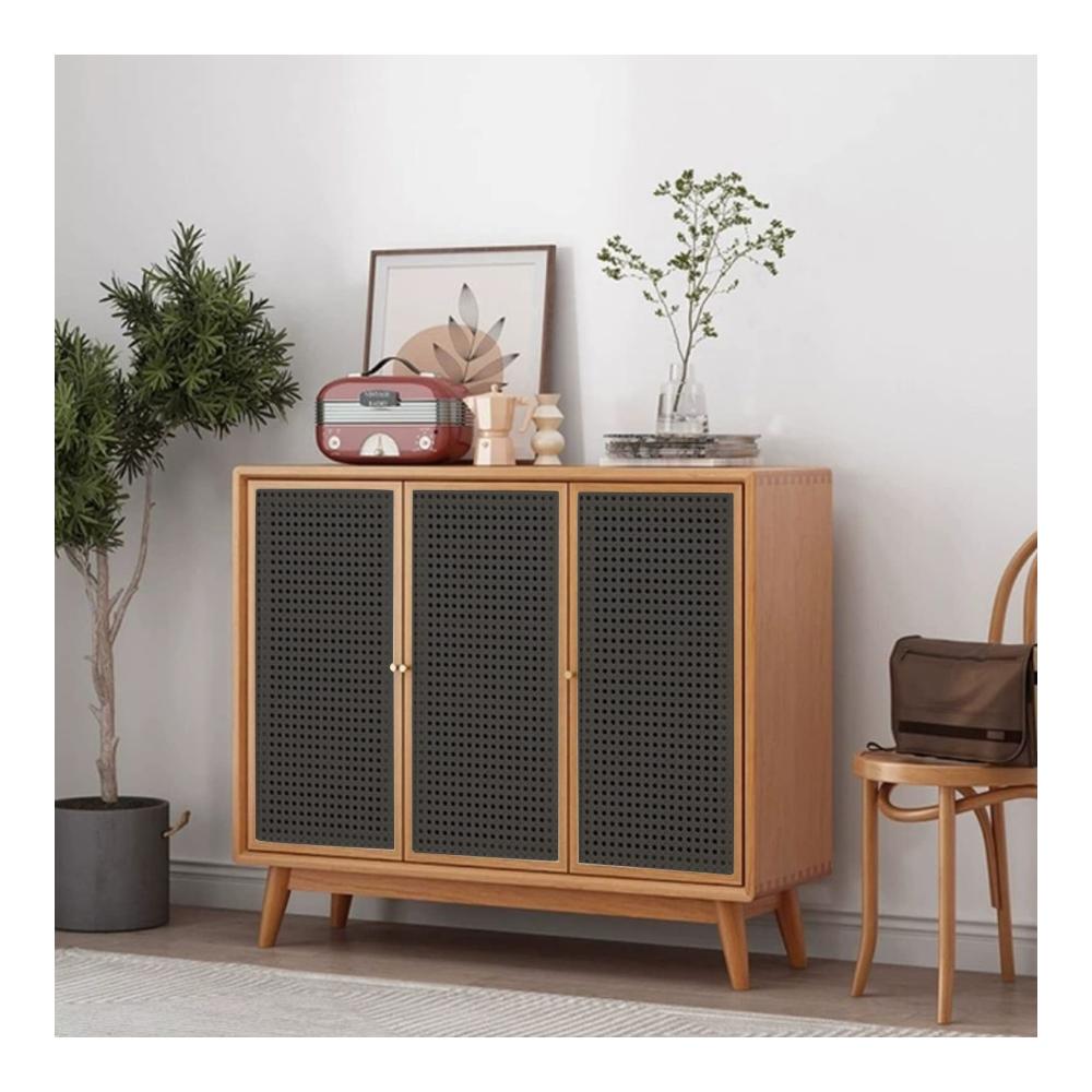 Erfrischen Sie Ihre Möbel mit Schwarzem Rattan-Gurtband für Caning-Projekte - Natürliches 15 m x 40 cm Rollenmaterial für Stühle Schränke und Decken
