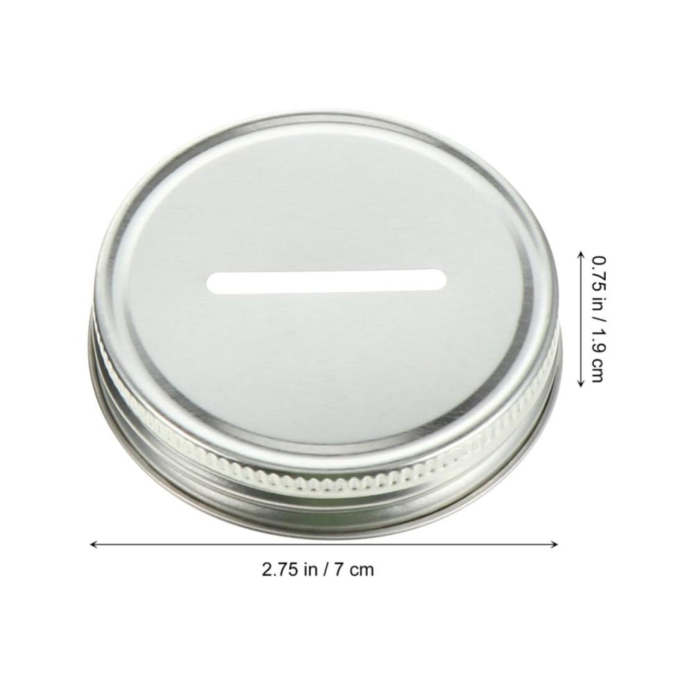 Einmachgläser Deckel Set – 20 Stk. 70 mm Weißblech Deckel für Konservieren mit Münzeinwurf. Passend für Einmach- & Spargläser. Nachfüllbare Verschlüsse für längere Frische