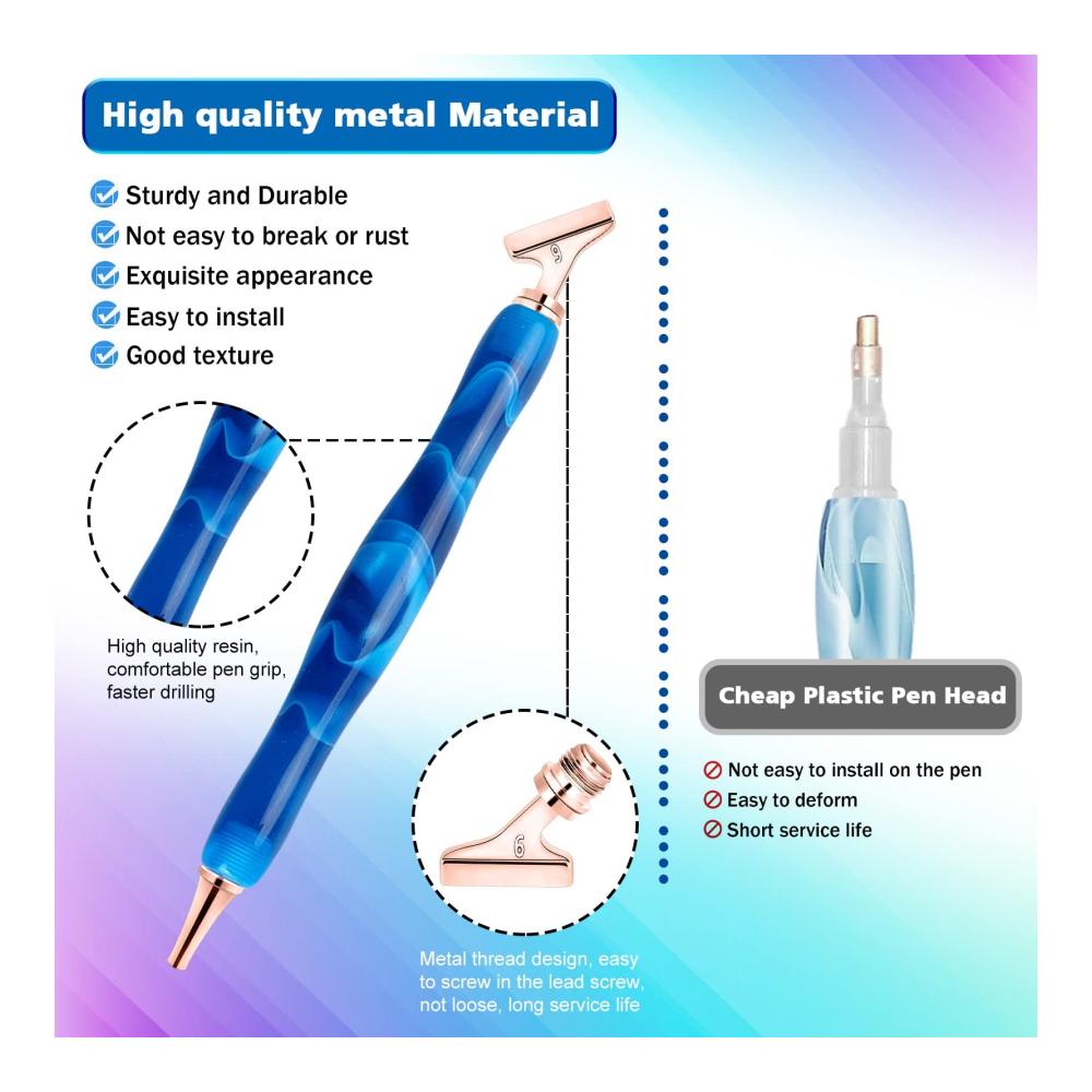 Entdecken Sie Kreativität Hochwertiges Werkzeuge & Zubehör Set für 5D Diamond Painting – papasgix Diamantmalerei Stifte & Metallzubehör mit 45° Ersatzköpfen für präzises Arbeiten & brillante Ergebnisse