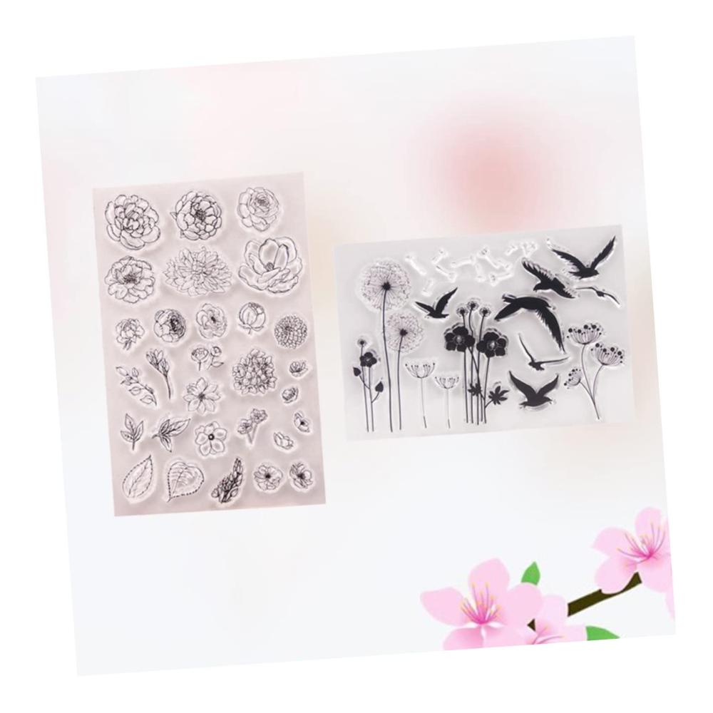 Entdecken Sie Kreativität mit 6 Stück Sticker-Sammlung | Premium Silikon-Stempel für Scrapbooking Karten & mehr | Tierische Motive transparente Designs | DIY Kunst und Dekoration für Ihr Sammelalbum