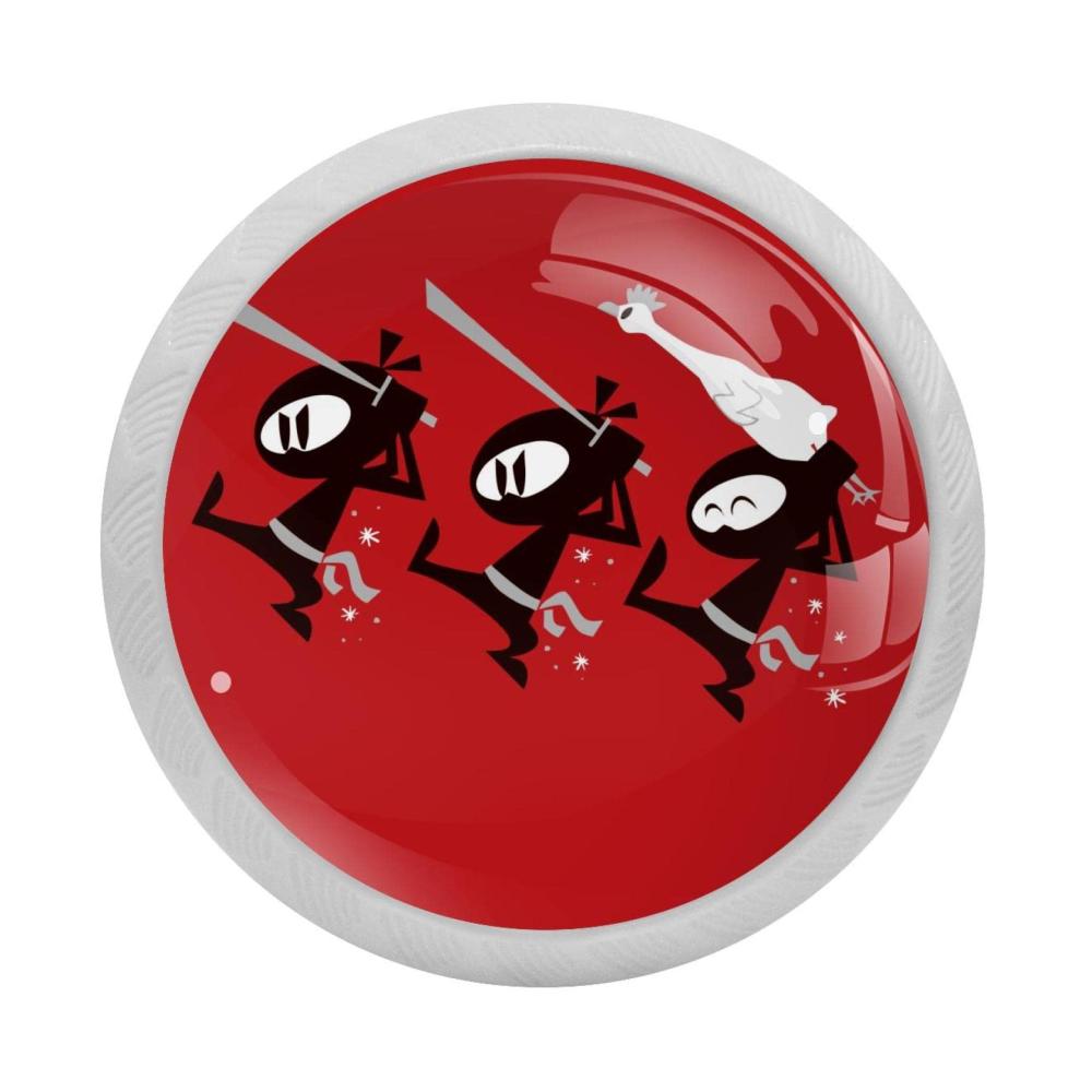 Entdecken Sie die Vielseitigkeit von Ninja Schubladenknäufen Hochwertige Henkel & Griffe für Kommoden Schränke Küchenschränke und mehr - 4er Pack