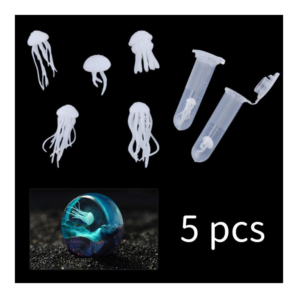 Erstellen Sie beeindruckende Kunstwerke mit unserem 5-teiligen Set 3D Mini Quallen Harz Gießformen – Perfekt für DIY Schmuckherstellung und Bastelprojekte