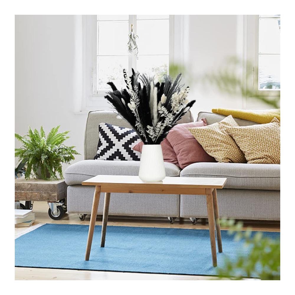 Erfrische dein Zuhause mit 83 Getrockneten Pflanzen Natürlicher Pampasgras-Dekostrauß für ein Boho-Ambiente im Wohnzimmer Schlafzimmer Gartenhaus & Hochzeit