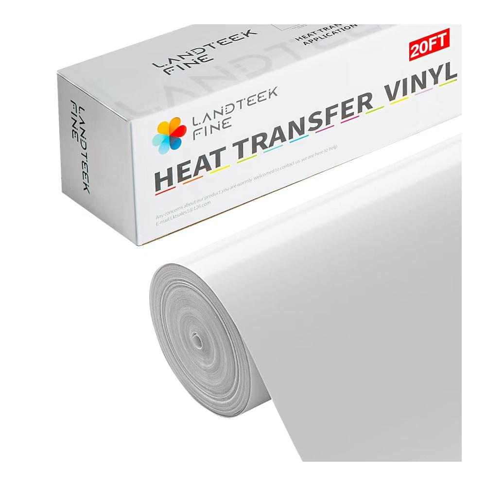 Erstaunliche Plotterfolie Hochwertige Textilfolie 30.5cmx6.1m Weiß - Flexfolie für Cricut und Silhouette Cameo - Perfekt für DIY-T-Shirts & Stoffprojekte