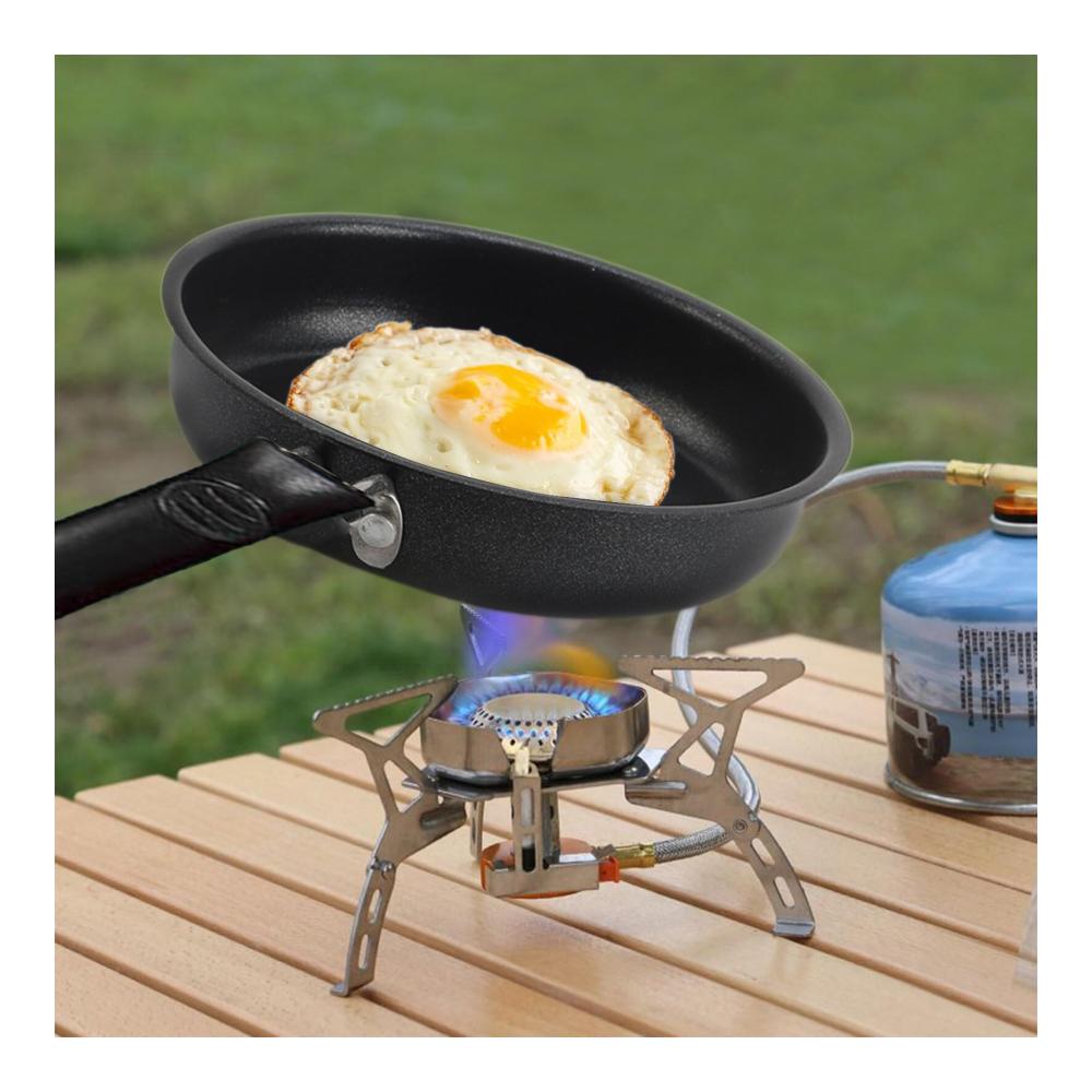 Mini-Eier-Bratpfanne 6.76 cm | Edelstahl-Bratpfanne mit Antihaftbeschichtung | Hitzebeständiger Griff | Für Camping & Picknick | Stein-Kochgeschirr für Outdoor-Aktivitäten | Ideal für Brat- & Universalpfannen