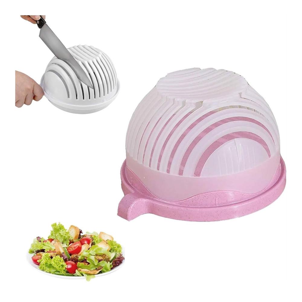 Entdecken Sie die 2024 Premium Salatschleuder Sicherheits-Zerkleinererschale Gemüsezerkleinerer und Schnellsalatschneider in Einem! Frischer Salat