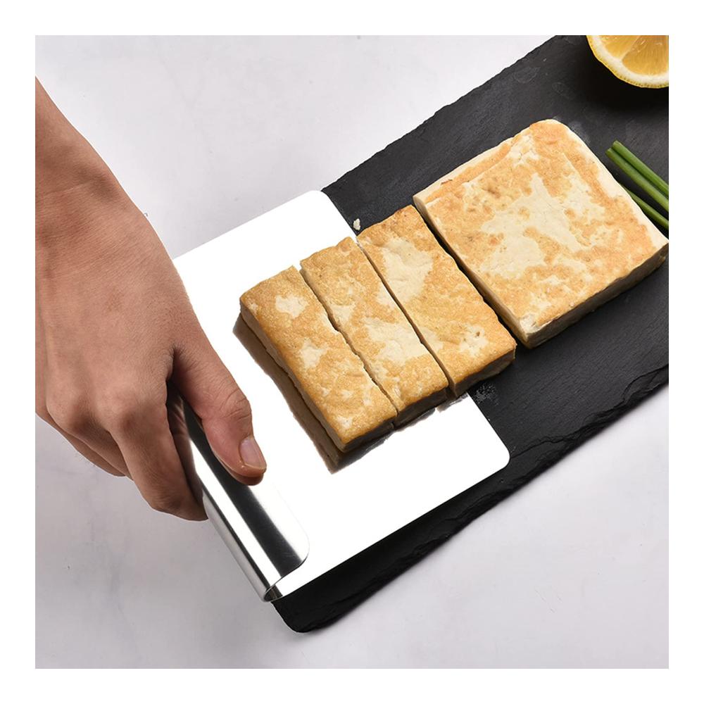 Entfesseln Sie Ihre Kochkreativität mit MaYuLa Edelstahl Spachtel - Vielseitiger Teigschneider Gemüseschaufel & Küchenhelfer für perfektes Backen & Kochen - Ideal für Obst Gemüse Brot & mehr