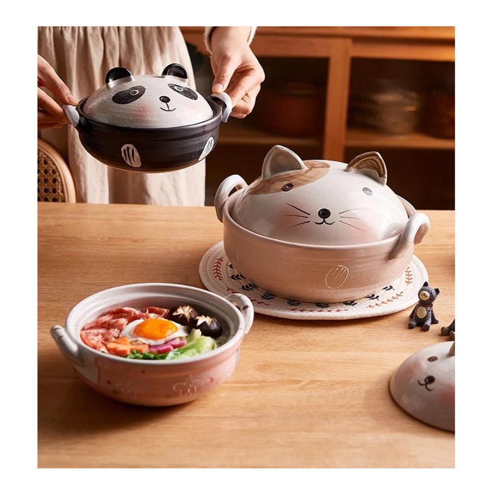 Premium 900 ml Kasserolle aus hitzebeständiger Keramik | Vielseitiger Auflauf- und Suppentopf für die Küche | Robuster Schmortopf für köstliches Kochen | Ideal zum Braten und Sch