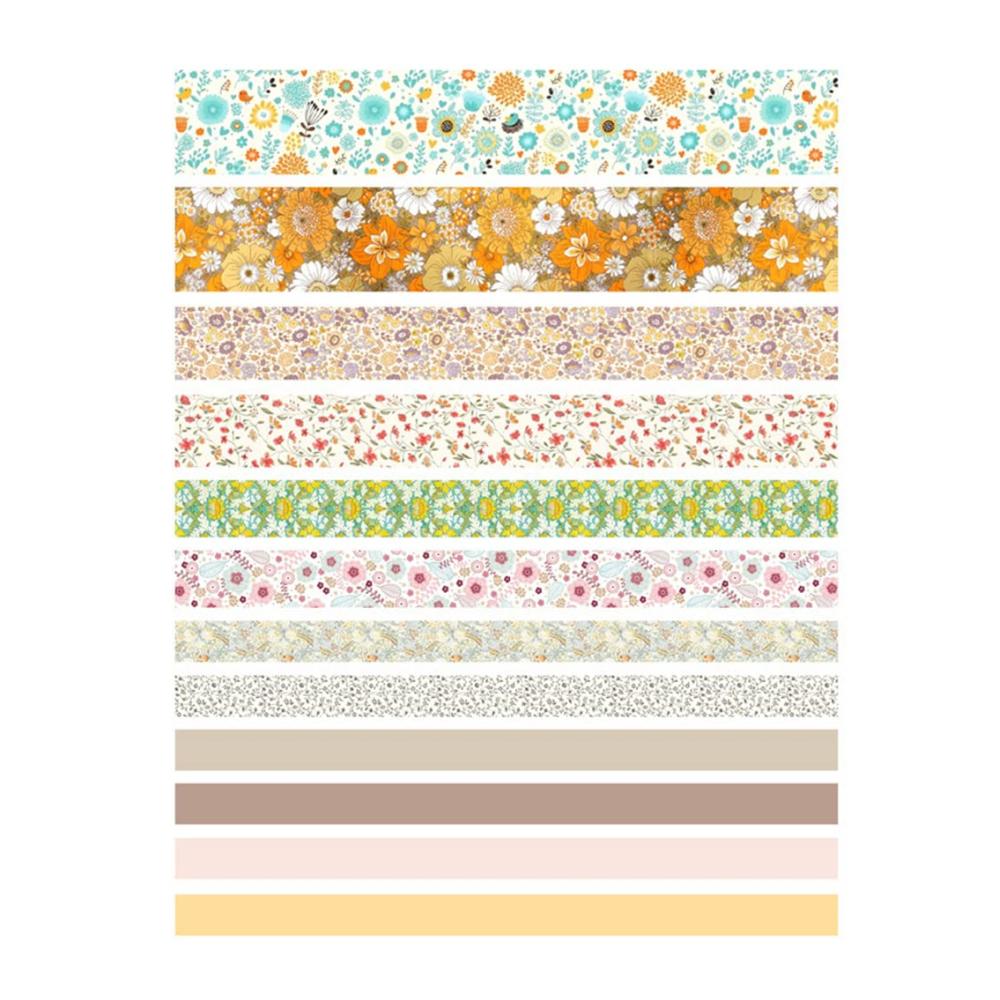 Entdecken Sie Kreativität mit unserem Vintage Washi Tape Set 12 Rollen 30/20/15/10 mm breit mit Blumenmotiven. Antikes japanisches Klebeband (3m) für Sammelalben DIY-Projekte Bullet Journals und Kawaii-Briefpapier. Verschönern Sie Ihre Welt