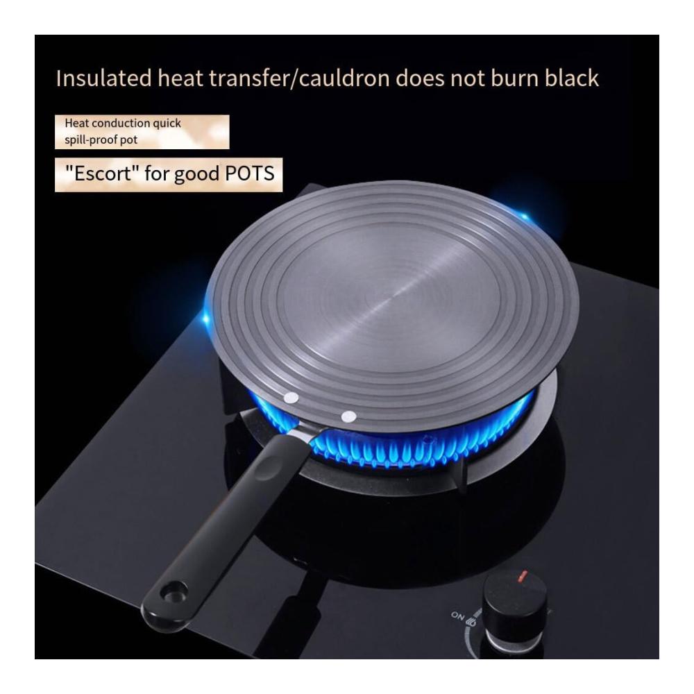 Erstklassige Crepe-Pfannen Aluminium-Wärmeverteiler für gleichmäßige Erwärmung auf Gasherdplatten - Langlebig & effizient für perfekte Crepes - Metall Wärmeleitungsplatte für optimale Wärmeleitung