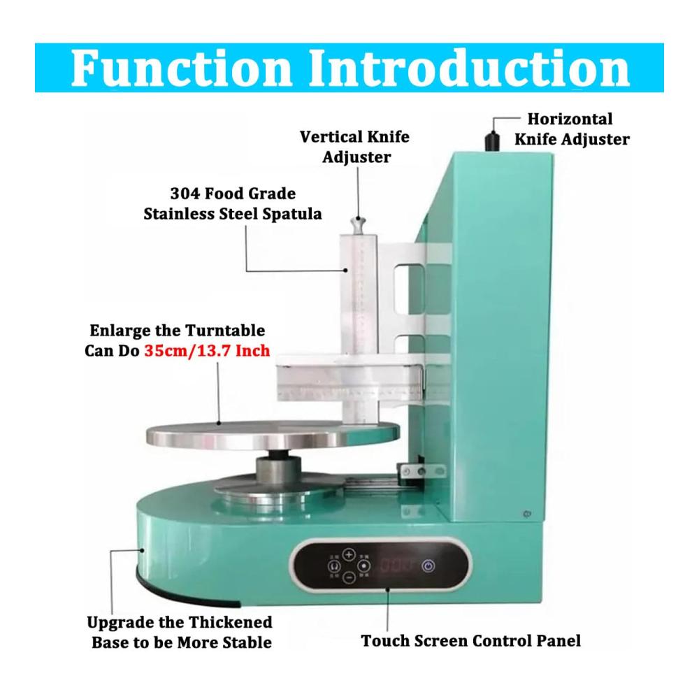 Backen-Geburtstagskuchen-Werkzeuge | Modellierwerkzeug für Konditoren | Automatische Dekoration | Kuchenbeschichtung & Glättung | Verstellbarer Kuchenschaber | Perfekt für Kuchen bis zu 305 cm | Pink