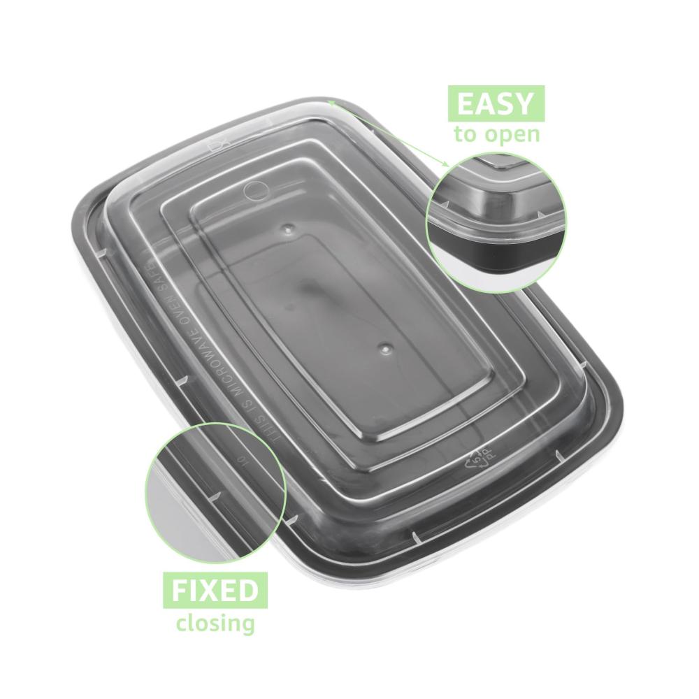 25-teiliges Vorratsdosen-Set - Meal Prep Container für Mikrowelle - Wiederverwendbare Kunststoffboxen - Spülmaschinenfest und BPA-frei - Ideal für Camping und