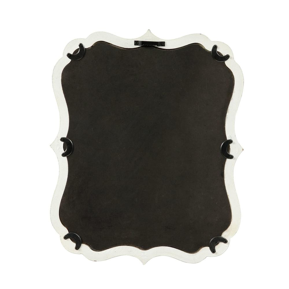 Rustikaler Wandspiegel aus Holz - Handgefertigter Vintage Hängespiegel für Wohnzimmer Schlafzimmer Badezimmer & Flur - Dekorativer Bauernhaus-Spiegel 32.5 x 39.5 cm