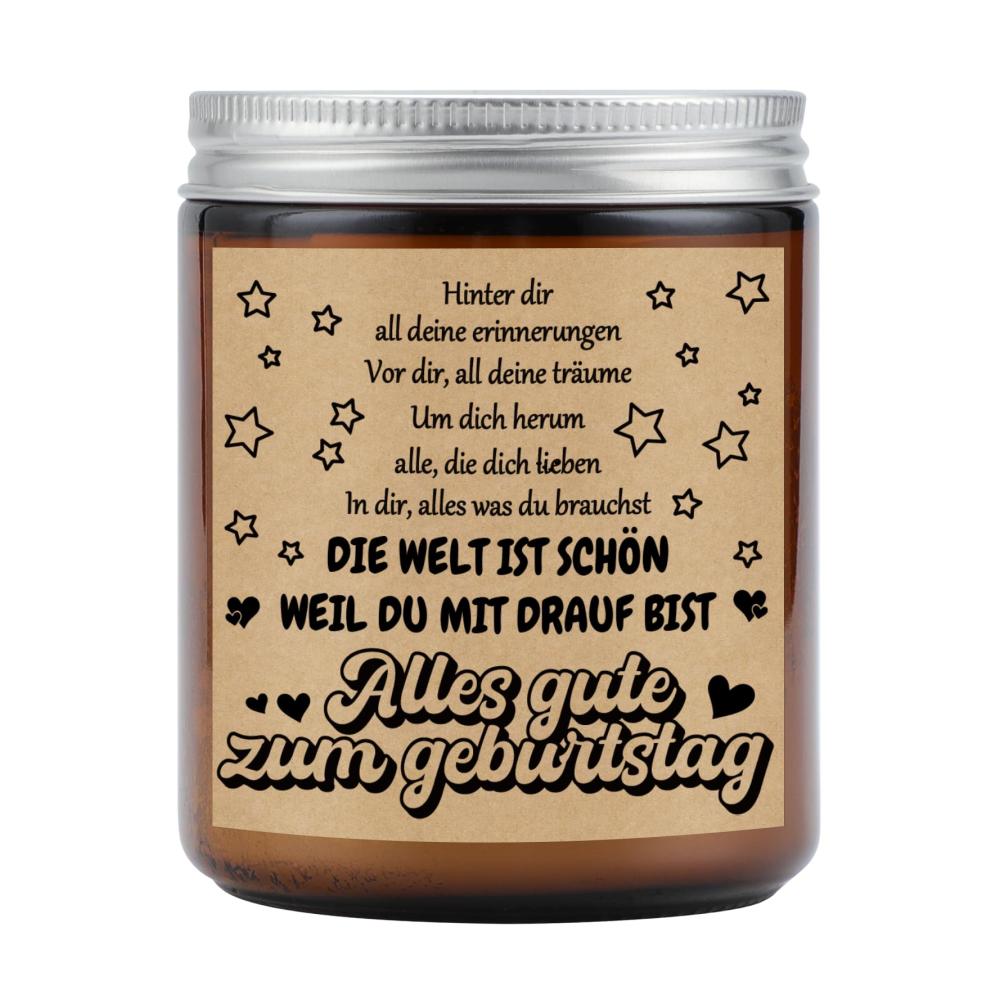 Premium Kerzen im Glas Set | Aromatherapie Kerze | Besonderes Geschenk für Frauen | Geburtstagsgeschenk für Beste Freundin Familie Kollegen | Handgegossene Kerzen | 18. 30. 40. 50. Geburtstag