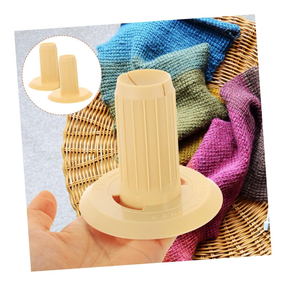 Optimierter Garnwickler 2er Set für müheloses Häkeln | Tragbarer Wollwickler mit großer Kapazität | Praktisches Zubehör für perfekte Garnknäuel | Heim-Wollwickler-Halter für kreative Projekte