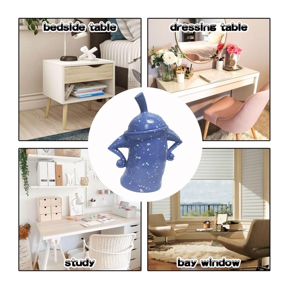 Glasbehälter & Töpfe Set Magischer Vorratskanister mit Stil - Luftdichter Deckel für frische Lebensmittel - Küchendosen für Ordnung - Niedlicher Zuckerbehälter ideal für Gläser - Blau Gr