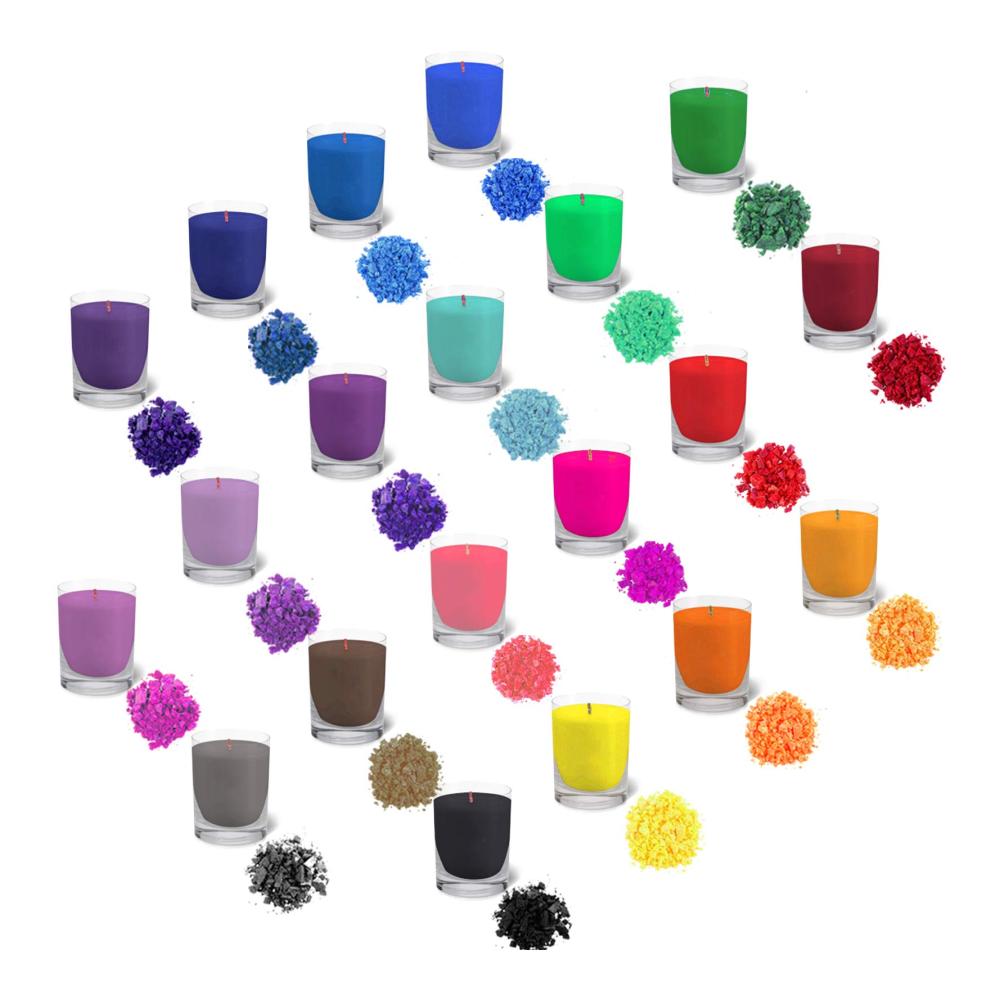 Entdecken Sie die Magie der Farben 20 x 10 Gramm Kerzenwachs Farbe - Hochwertiges Soja-Kerzenwachs für faszinierende DIY-Kerzen in 20 atemberaubenden Farbtönen (20*10g