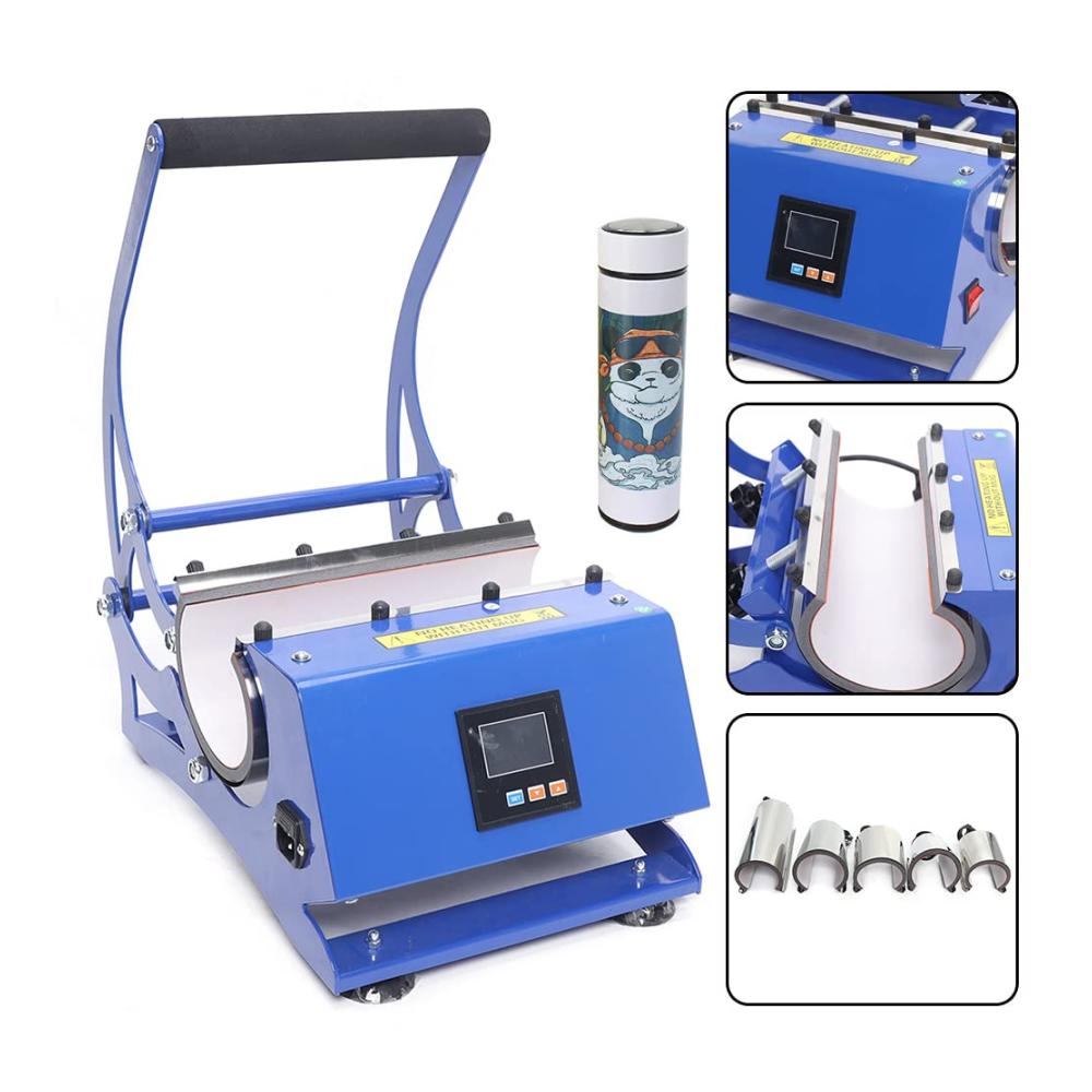 6-in-1 Becher Wärmepresse Übertragungsmaschine - Multifunktionale Sublimation für Kaffee & Tee Tassen | Professionelle Druckübertragung & Personalisierung