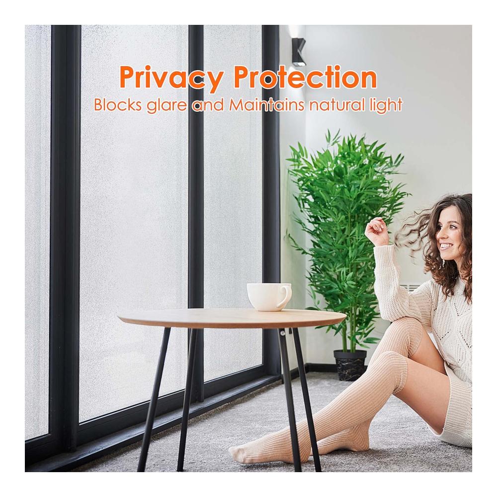 Entdecken Sie die neueste Innovation 2er Pack Fensterfolie Blickdicht Selbsthaftend | Sichtschutzfolie ohne Klebstoff | UV-Schutz | 90x500cm | Statisch Haftend für Zuhause & Büro | Leicht anzubringen