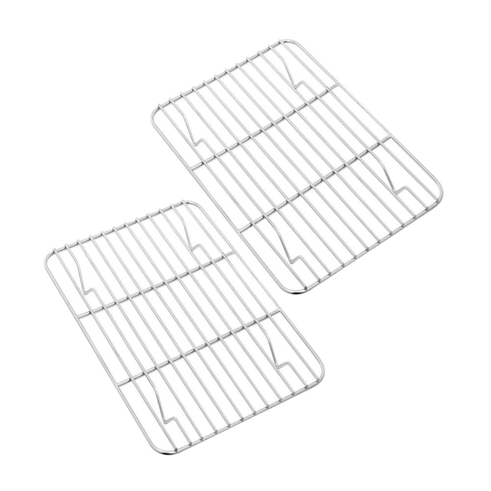 Verstellbares Abkühlgitter aus Edelstahl für Backbleche - 2-teiliges Set 15.35x11.02 Zoll - Ideal zum Grillen Braten und Backen - Rostfreies Kühlgitter für perfekte Ergebnisse