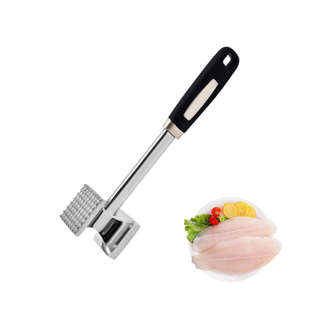 Hochwertiger Fleischklopferhammer aus PP & Zinklegierung | Doppelseitiges Fleischklopferwerkzeug für zartes Steak und zartes Rindfleisch | Rostbeständig