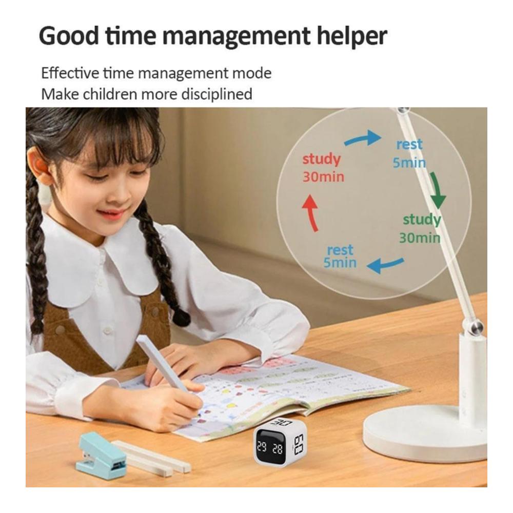Schneebesen Würfel-Timer mit Schwerkraftsensor-Einstellungsverwaltung - Praktischer Flip-Timer für Übungen und Spiele (A
