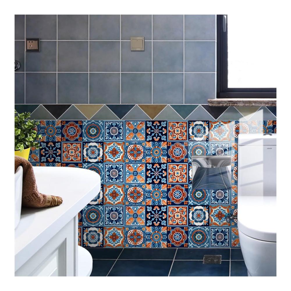 Erfrischen Sie Ihr Zuhause mit 10 selbstklebenden Fliesenaufklebern – Ideale Dekoration für Küche Badezimmer & Waschküche – Hochwertiges Design leicht anzubringen 20 cm Quadrat