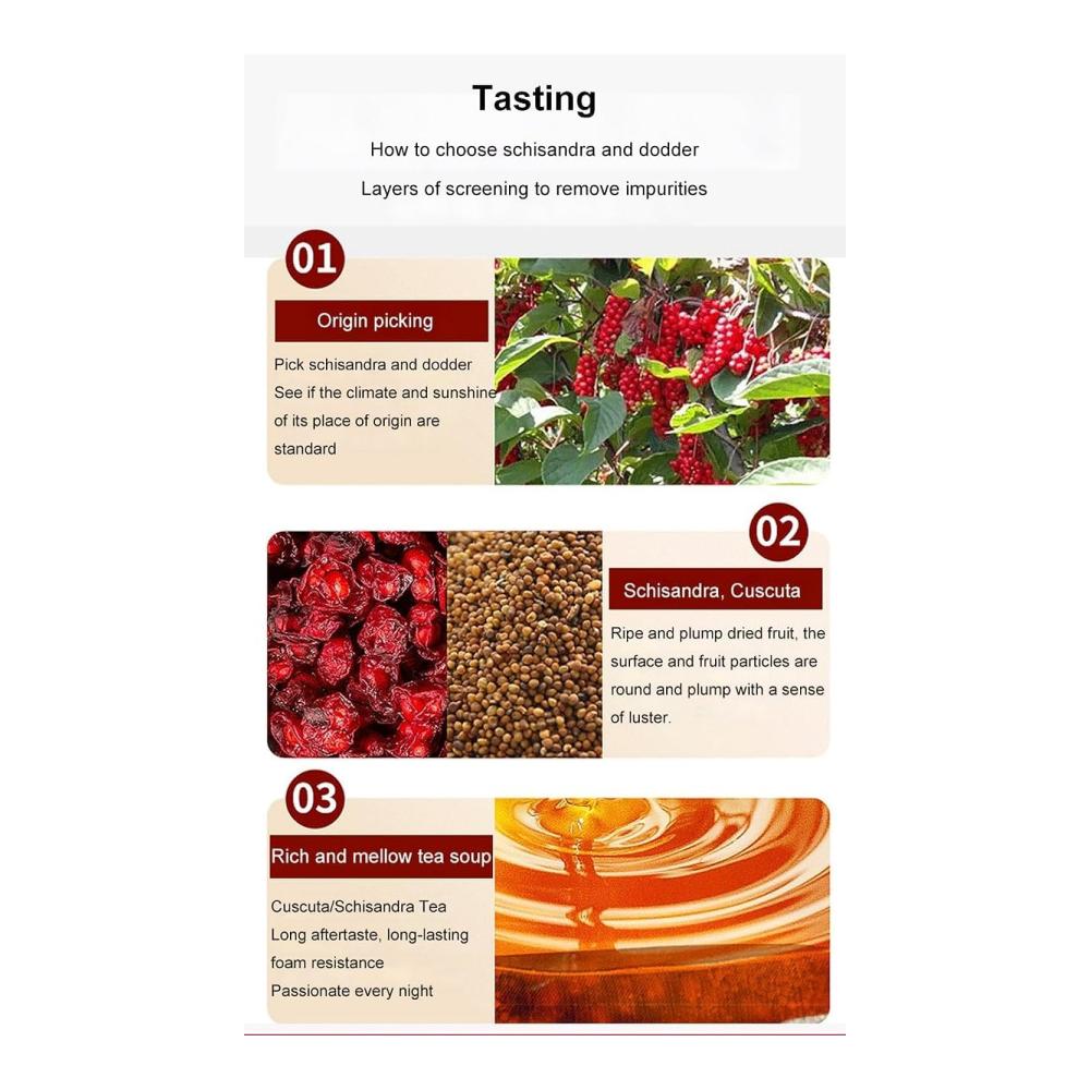 Einzelne Teekannen Männer Essentials Goji-Beeren- Schisandra- Klebedorn- Wolfbeeren- und chinesischer Nierengesundheitstee (60 Stück - 3 Beutel